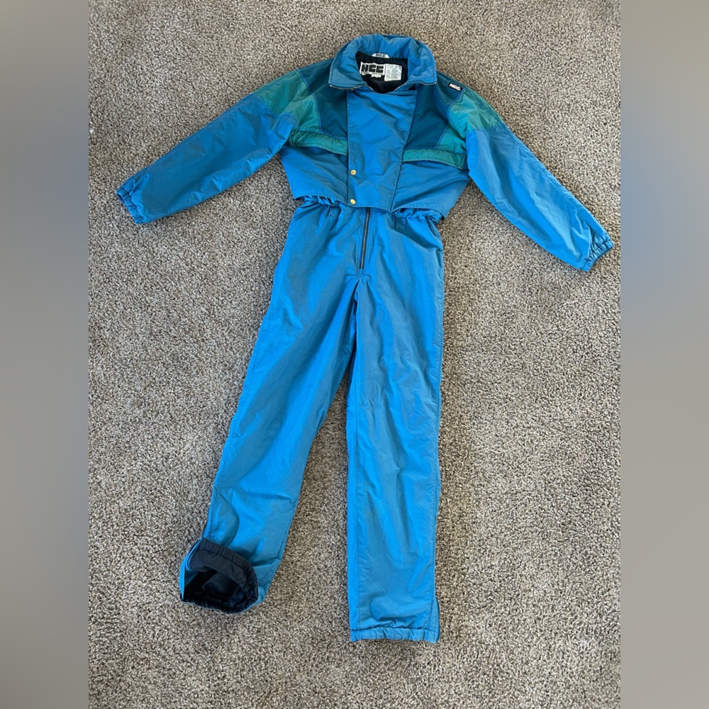 RARE Vtg 90s HCC Henri Charles Colsenet Coast Guard Full Ski snow Suit 48 Swiss - Picture 4 of 14